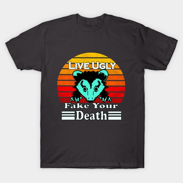 live ugly opossum t-shirt T-Shirt by ARRIGO